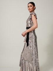Phase Eight Metallic Enja Sequin Maxi Dress - Image 3 of 7