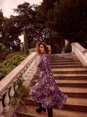 Phase Eight Natural Multi Eloise Animal Pleated Dress - Image 1 of 7