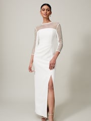 Phase Eight Cream Belle Hotfix Maxi Dress - Image 1 of 7