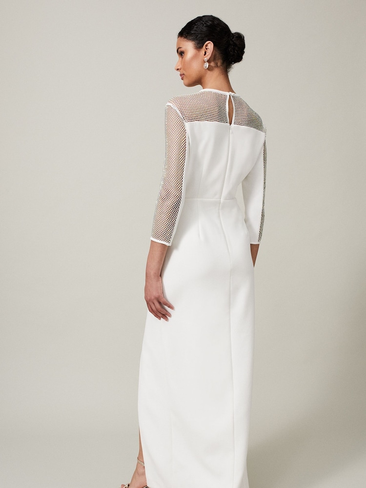 Phase Eight Cream Belle Hotfix Maxi Dress - Image 2 of 7