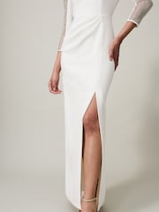 Phase Eight Cream Belle Hotfix Maxi Dress - Image 6 of 7