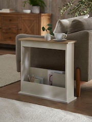 Cream Malvern Oak Effect Side Table - Image 1 of 8