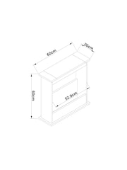 Cream Malvern Oak Effect Side Table - Image 8 of 8
