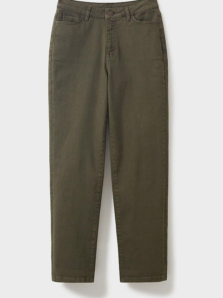 Crew Clothing Company Khaki Brompton Twill Trousers - Image 4 of 4