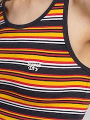 Superdry Blue Vintage Cali Stripe Vest - Image 4 of 4