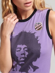 Superdry Purple 100% Cotton Ringspun Allstars JH Vintage Re-issue Vest Top - Image 4 of 4