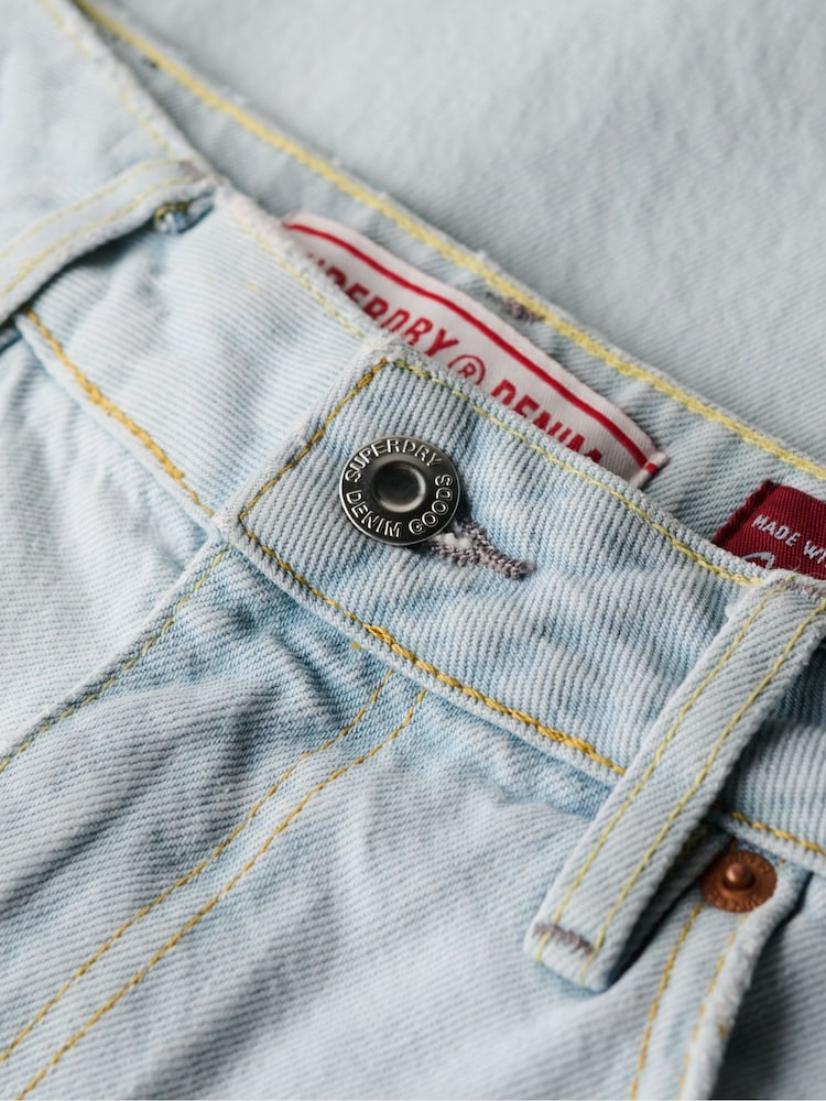 modra - Superdry bombažne vintage kavbojke s širokimi hlačnicami - Slika 5 iz 5 modra - Superdry bombažne vintage kavbojke s širokimi hlačnicami - Slika 5 iz 5