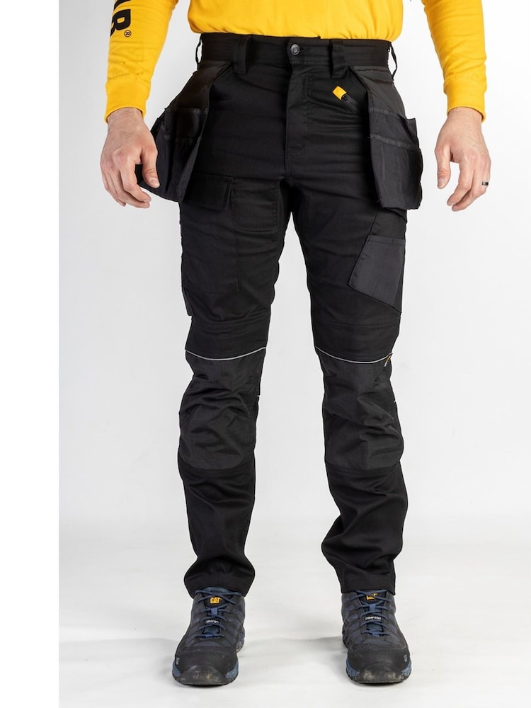 Caterpillar Stretch Pocket Black Trousers - Image 1 of 5