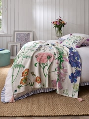 Lucy Tiffney Foxglove Printed Throw - Image 1 of 3