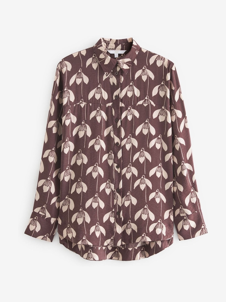 Scion Berry Red Print Long Sleeve Utility Shirt - Image 2 of 5