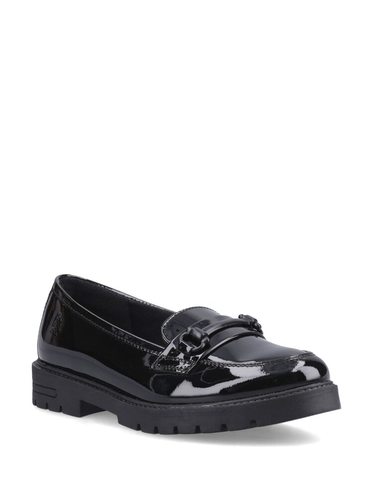 Hush Puppies Black Patent Hazel Snaffle Loafers - Image 1 of 4