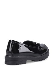 Hush Puppies Black Patent Hazel Snaffle Loafers - Image 2 of 4