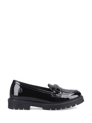 Hush Puppies Black Patent Hazel Snaffle Loafers - Image 4 of 4