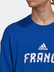 adidas Blue FIFA World Cup 2022™ France Crew 100% Cotton Sweatshirt - Image 5 of 7