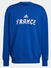 adidas Blue FIFA World Cup 2022™ France Crew 100% Cotton Sweatshirt - Image 7 of 7