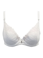 Pour Moi White Push Up Olivia Embroidery Bra - Image 3 of 4