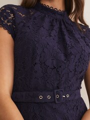 Phase Eight Blue Aurora Lace Dress - Image 5 of 6