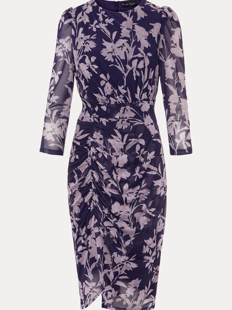 Phase Eight Cream Vera Floral Mesh Dress - Image 6 of 6