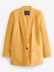 Yellow Relaxed Fit Single Breasted Blazer - Image 5 of 5