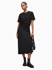 Schwarz - AllSaints Boyfriend Pippa-T-Shirt aus 100 % Baumwolle - Bild 1 von 6