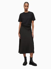 Schwarz - AllSaints Boyfriend Pippa-T-Shirt aus 100 % Baumwolle - Bild 3 von 6