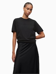 Schwarz - AllSaints Boyfriend Pippa-T-Shirt aus 100 % Baumwolle - Bild 5 von 6