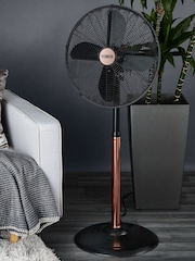 Tower Copper/Black 16 Inch Pedestal Fan - Image 1 of 8
