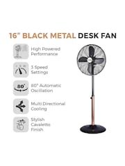 Tower Copper/Black 16 Inch Pedestal Fan - Image 2 of 8