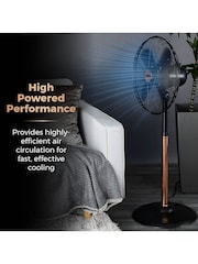 Tower Copper/Black 16 Inch Pedestal Fan - Image 3 of 8