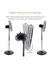 Tower Copper/Black 16 Inch Pedestal Fan - Image 6 of 8