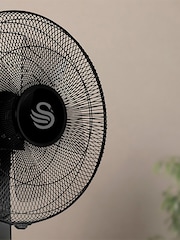 Swan Black 12 Inch Silence Turbo Desk Fan - Image 2 of 6