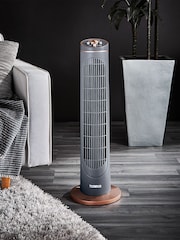 Tower Grey 2 Hour Timer 3 Speeds Oscillation Fan - Image 1 of 8