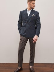 Blue Nova Fides Check Blazer - Image 2 of 11