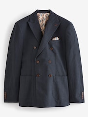 Blue Nova Fides Check Blazer - Image 6 of 11