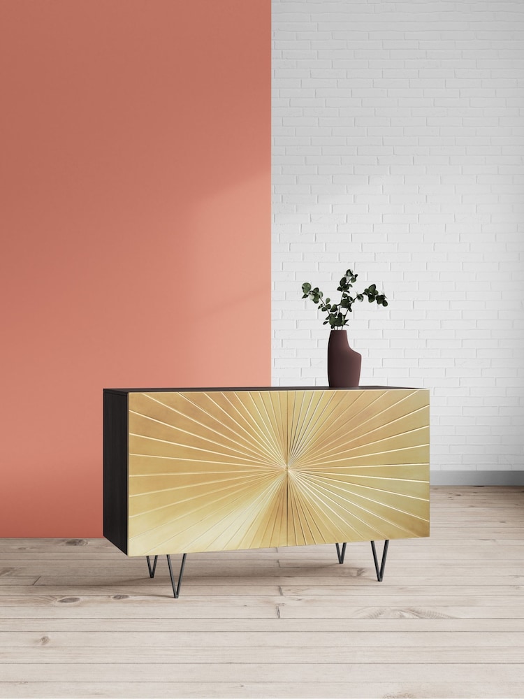 Swoon Brass Ziggy Sideboard - Image 1 of 8