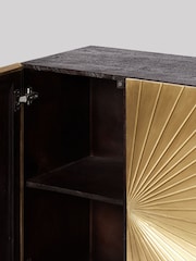 Swoon Brass Ziggy Sideboard - Image 6 of 8