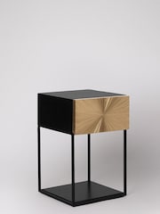 Swoon Brass Ziggy Bedside Table - Image 4 of 7