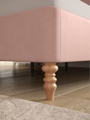 Laura Ashley Annaly Velvet Dark Blush Bytham Bed - Image 3 of 6