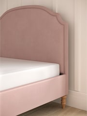Laura Ashley Annaly Velvet Dark Blush Bytham Bed - Image 4 of 6