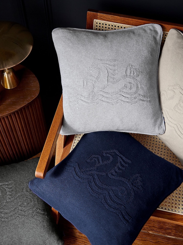 Bedeck of Belfast Signature Knit 100% Cotton Cushion - Изображение 2 из 4