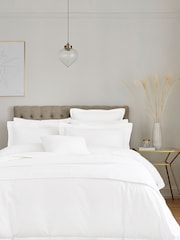 Bedeck of Belfast White Vendi Silver Infused Duvet Cover - Image 1 of 2