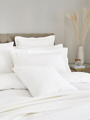 Bedeck of Belfast White Vendi Silver Infused Duvet Cover - Image 2 of 2
