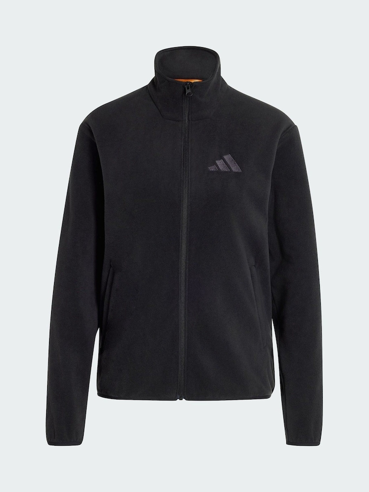 adidas Terrex Black Multi Essentials Full Zip Fleece Jacket - Image 5 of 5 adidas Terrex Black Multi Essentials Full Zip Fleece Jacket - Image 5 of 5
