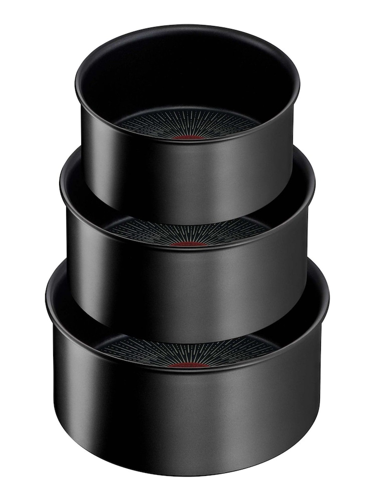 Tefal 3 Piece Grey Ingenio Eco Resist Non-Stick Pan Set - Image 4 of 4