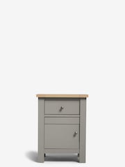 Dove Grey Malvern Paint Effect 1 Door, 1 Drawer Bedside Table - Image 6 of 10