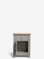 Dove Grey Malvern Paint Effect 1 Door, 1 Drawer Bedside Table - Image 7 of 10
