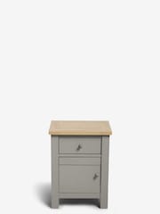 Dove Grey Malvern Paint Effect 1 Door, 1 Drawer Bedside Table - Image 9 of 10