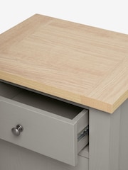 Dove Grey Malvern Paint Effect 1 Door, 1 Drawer Bedside Table - Image 10 of 10
