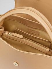 LK Bennett Camel Brown Harbour Leather Trapeze Tote Bag - Image 3 of 4