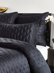 Donna Karan Black Essential Silk Quilt - Image 2 of 5